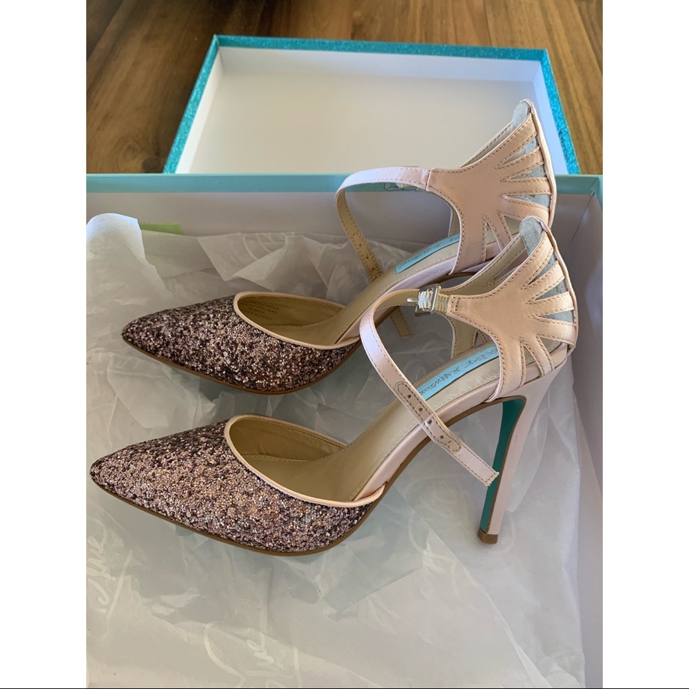 Betsey Johnson Avery Wedding Shoes in Blush